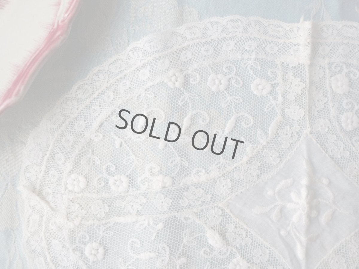 画像2: チュールレースのパッチワークドイリー (2)