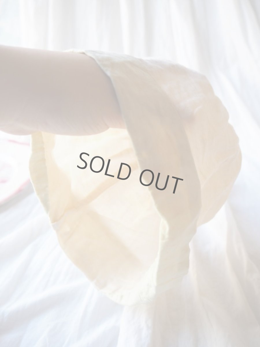 画像8: シルクと布花のベビーボネ (8)