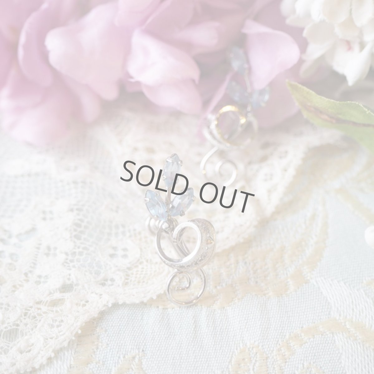 画像13: 銀の線細工のブローチ&イヤリングセット (13)