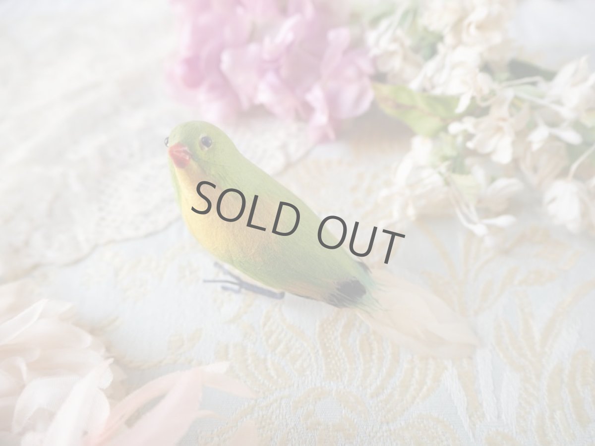 画像2: 小鳥の飾り、置物/赤いくちばし (2)