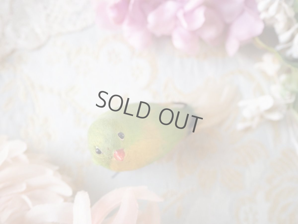 画像13: 小鳥の飾り、置物/赤いくちばし (13)