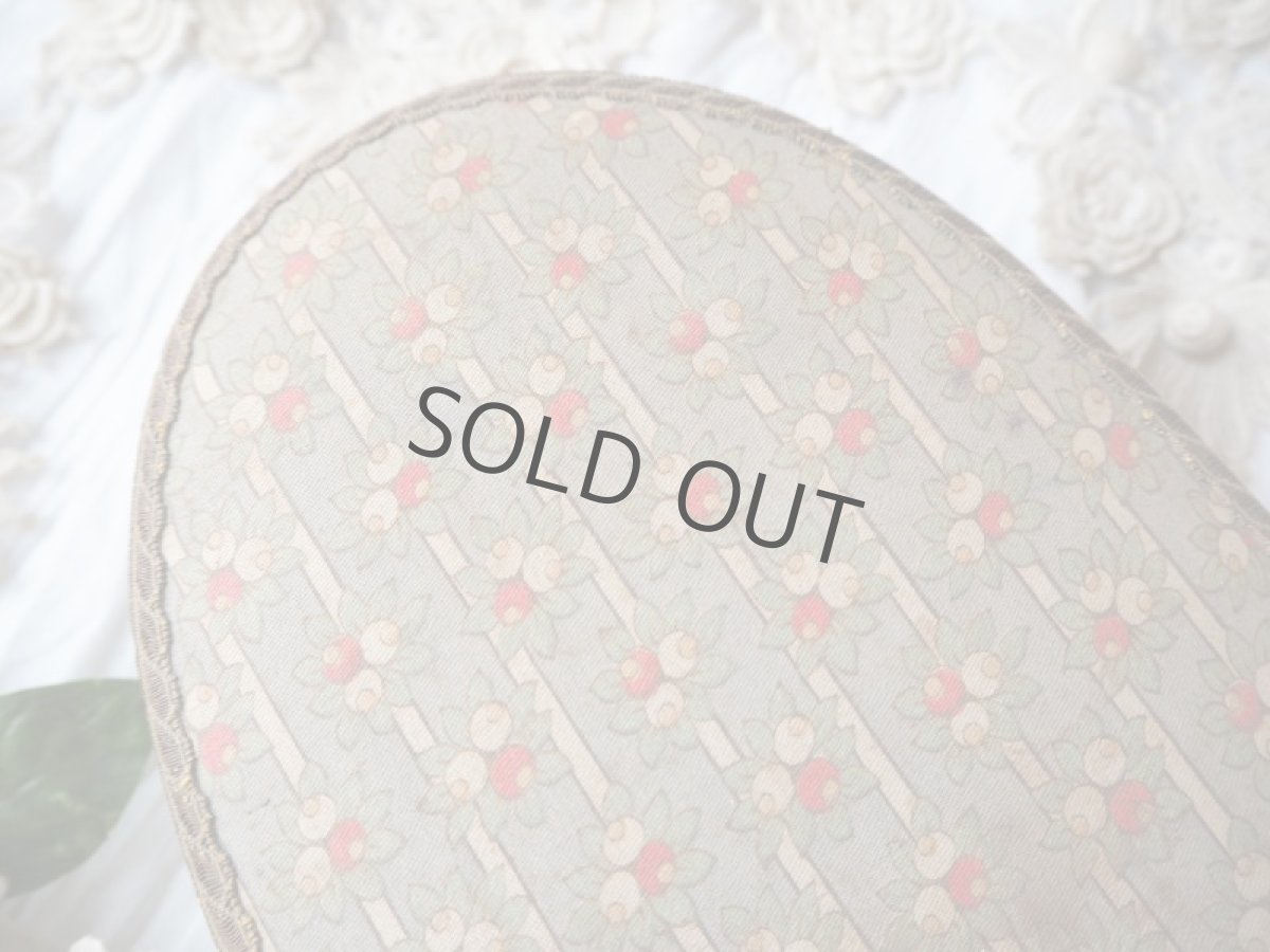 画像2: 布箱カルトナージュBOX/楕円形小花柄 (2)