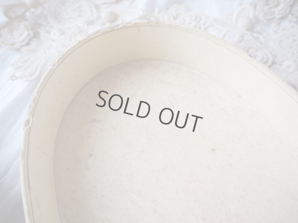 画像9: 布箱カルトナージュBOX/楕円形小花柄 (9)