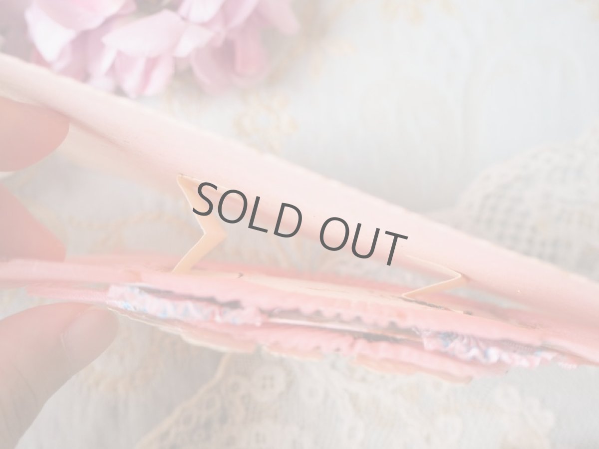 画像7: ピンクのプリーツリボンと天使とお花のクロモカード (7)