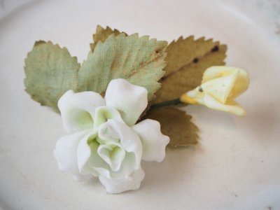 画像3: ウエディングデコレーション/繊細な陶器の飾り花