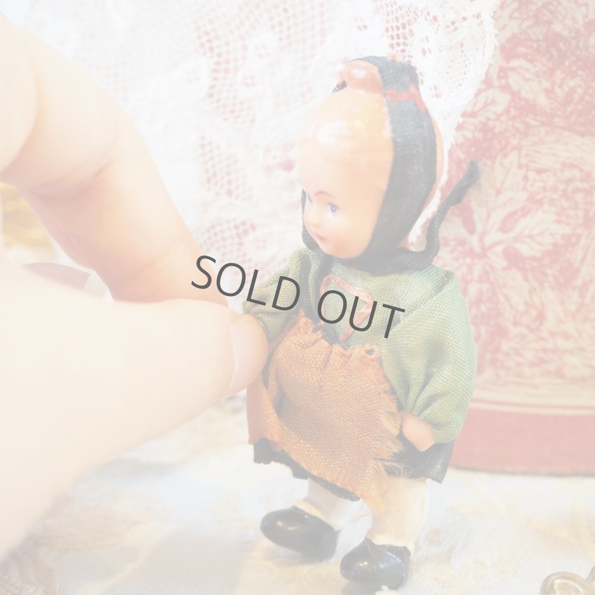 画像7: 1950年代プラスチック製の小さなドール (7)