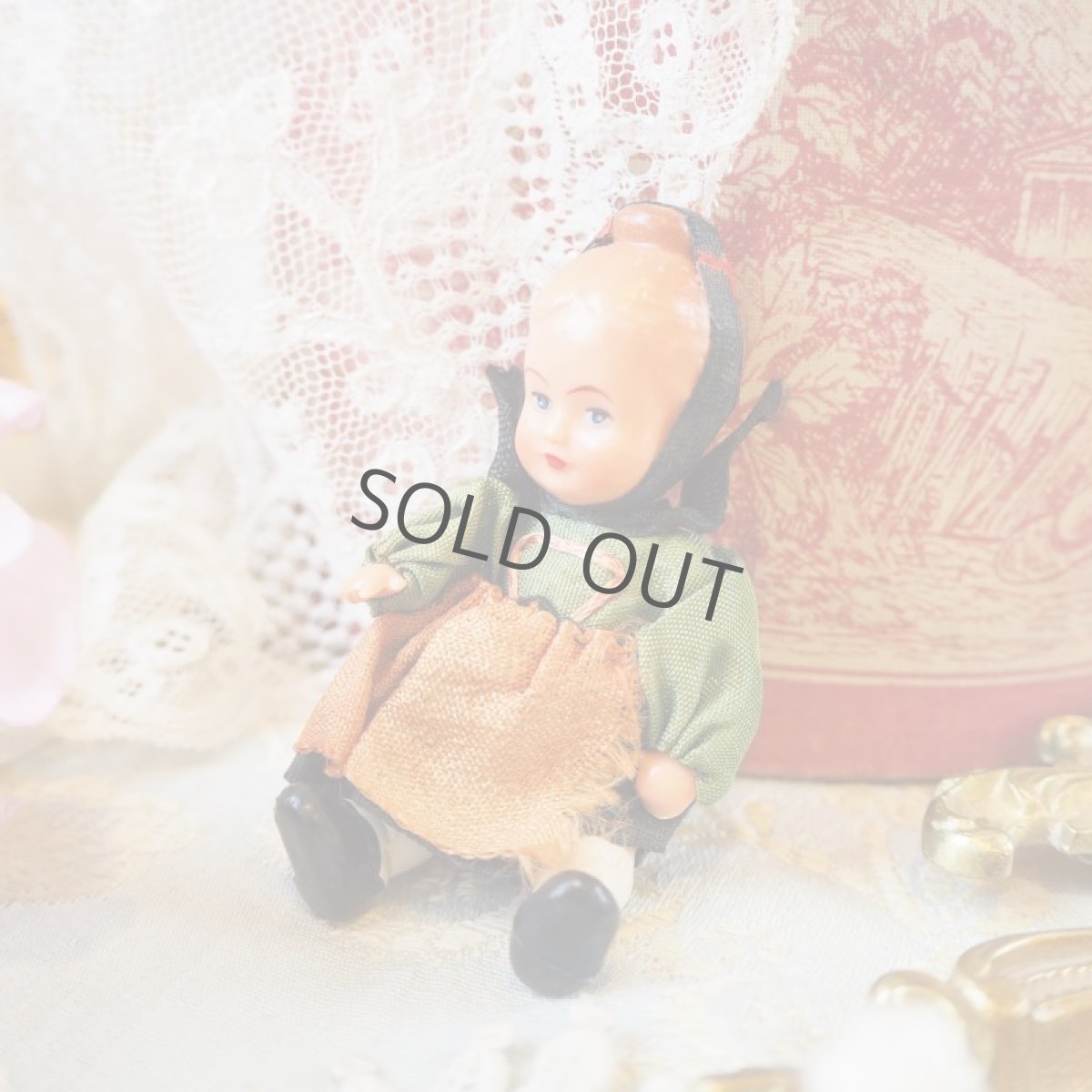 画像5: 1950年代プラスチック製の小さなドール (5)