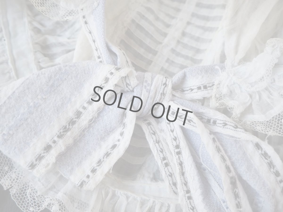 画像7: たっぷりピンタックトレースのベビーボネ (7)