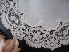 画像6: Duchess lace & Point de gaze ドイリー (6)