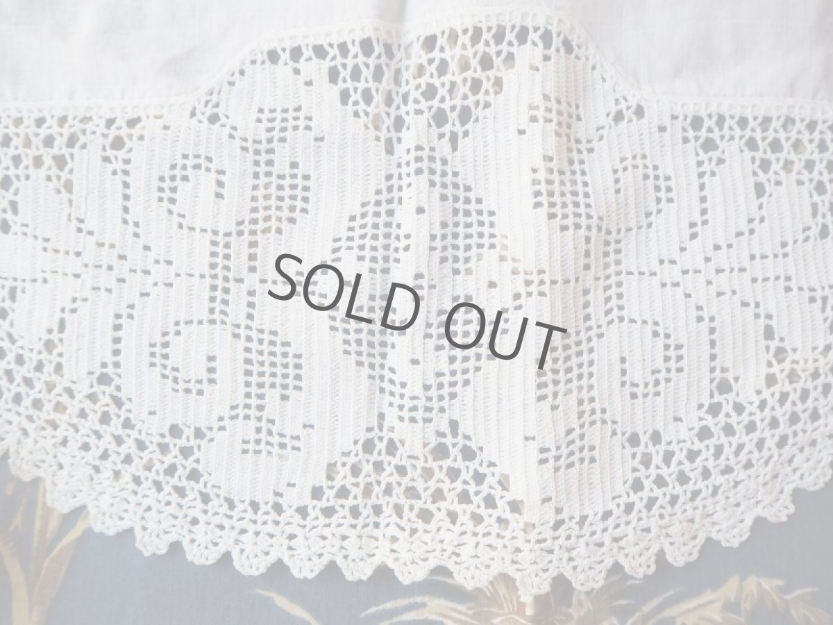 画像7: 手仕事クロシェのドイリーレース楕円形 (7)
