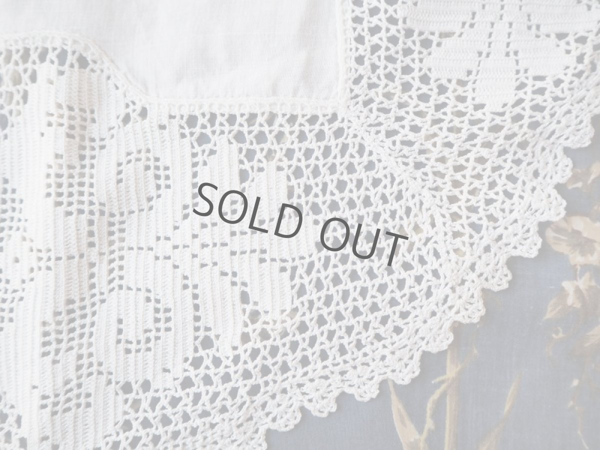 画像6: 手仕事クロシェのドイリーレース楕円形 (6)