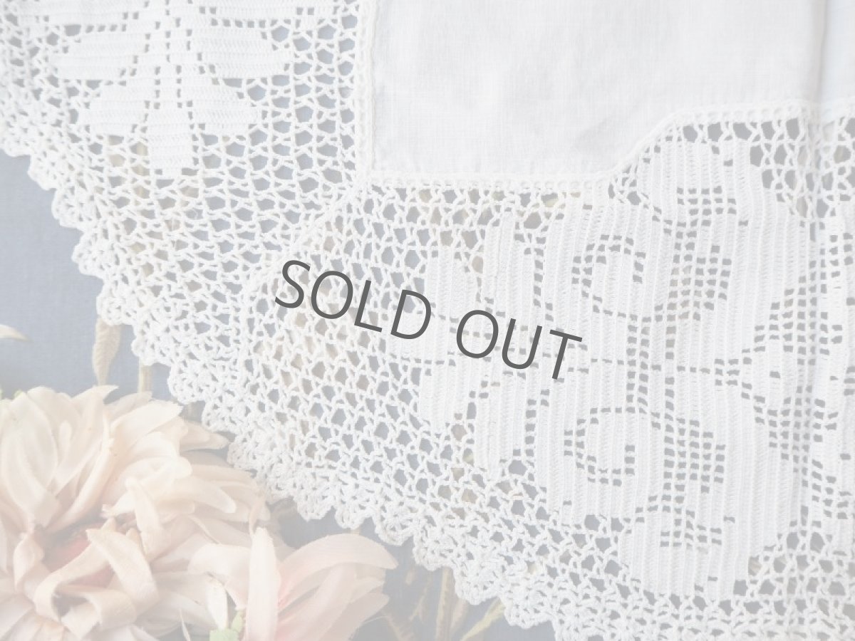 画像8: 手仕事クロシェのドイリーレース楕円形 (8)