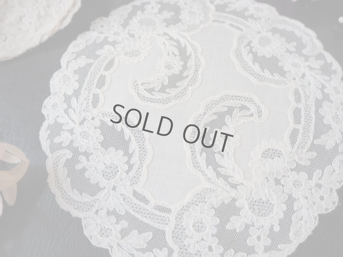 画像5: Alancon lace のドイリー3種/1940年代 (5)