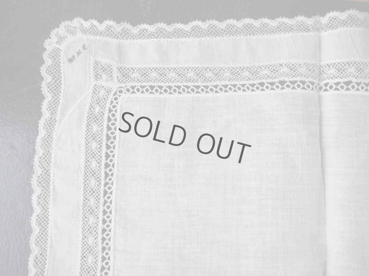 画像3: レースとモチーフ使いのハンカチ (3)