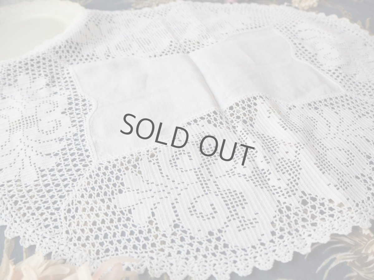 画像11: 手仕事クロシェのドイリーレース楕円形 (11)