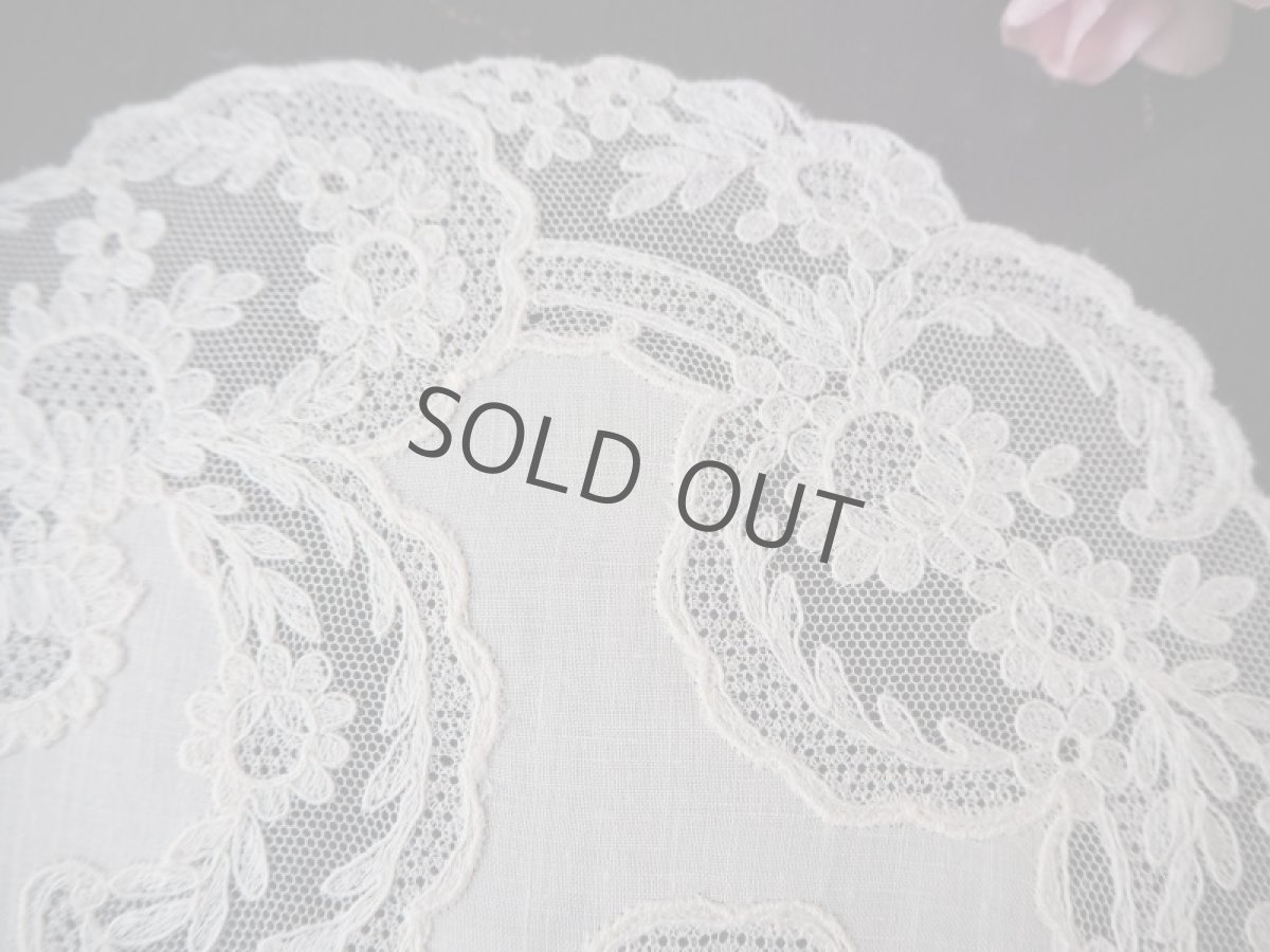 画像4: Alancon lace のドイリー3種/1940年代 (4)