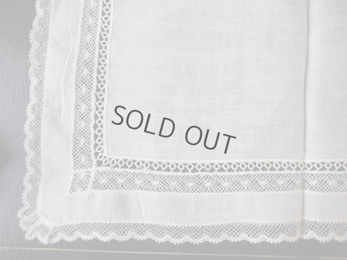 画像5: レースとモチーフ使いのハンカチ (5)