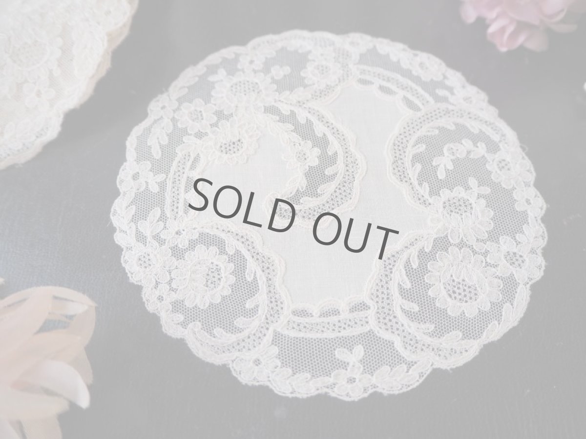 画像8: Alancon lace のドイリー3種/1940年代 (8)