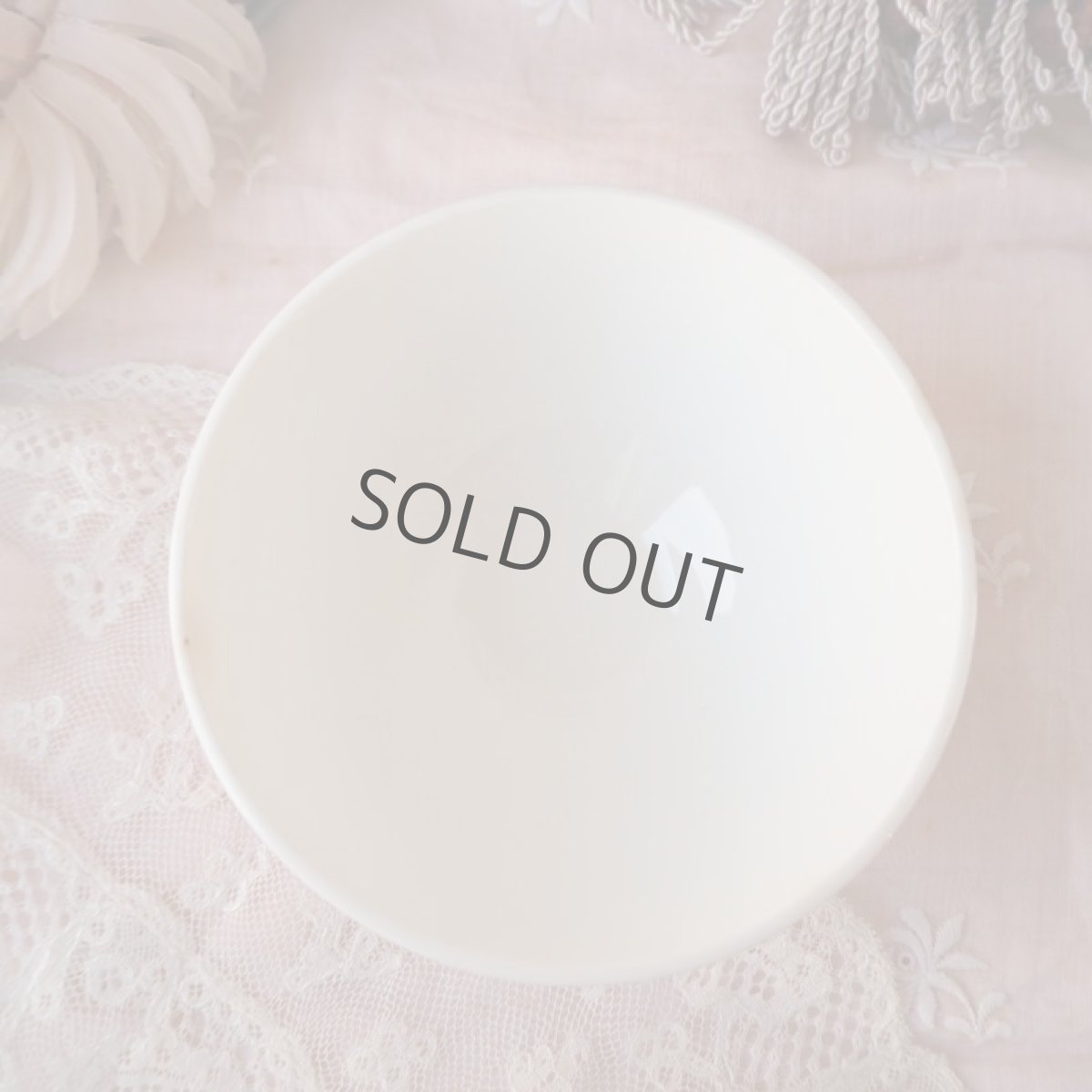 画像5: ピンク色ドット模様の小さめカフェオレボウル  (5)