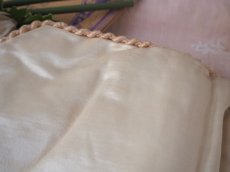 画像13: ハンカチケース シルク 薄ピンク/リボン刺繍/アップリケ (13)