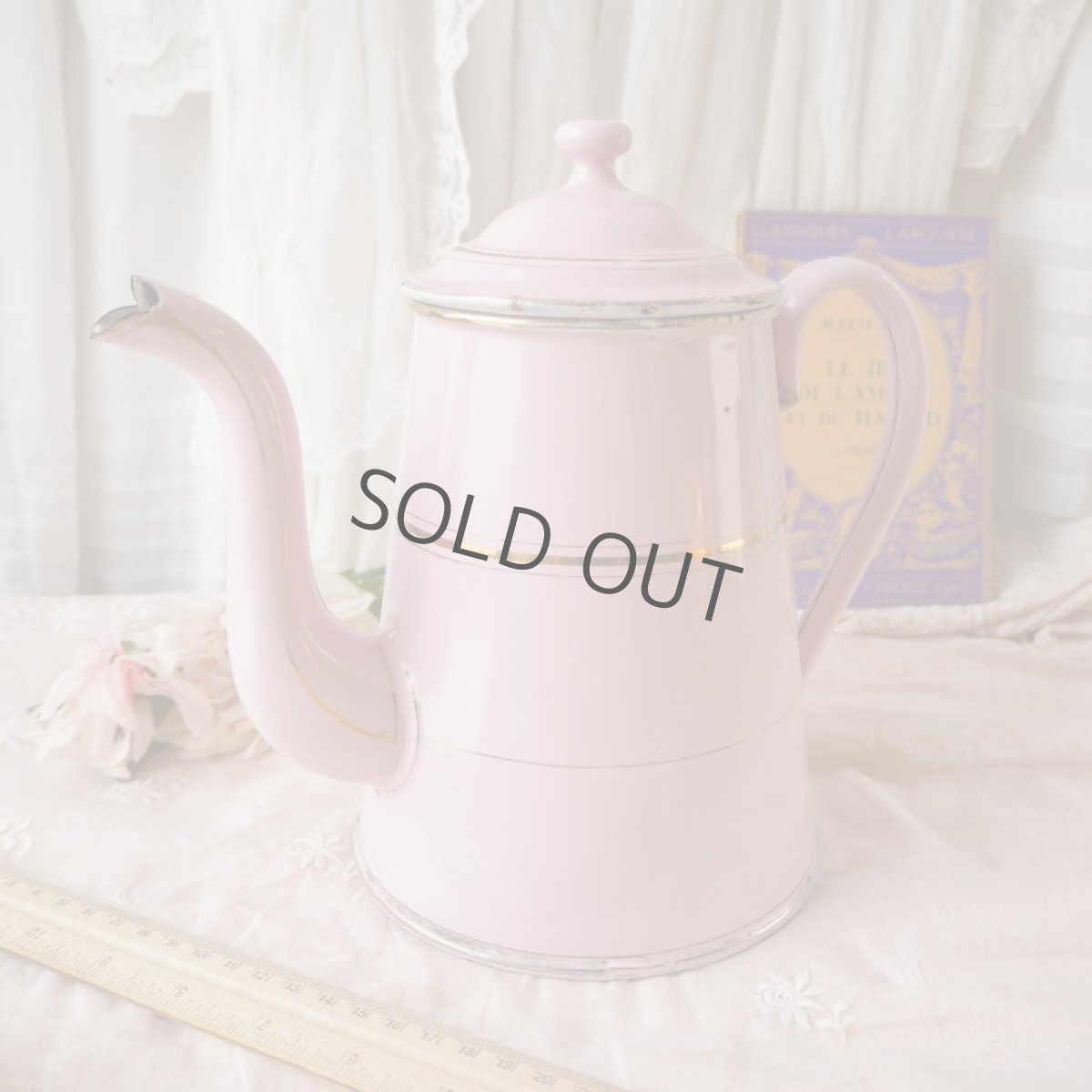 画像19: ピンク色のホーロー/コーヒーポット (19)