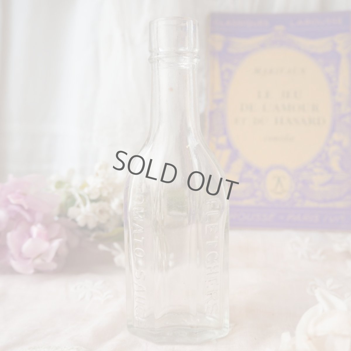 画像2: 透明面取りガラス瓶/TOMATO SOUCE (2)