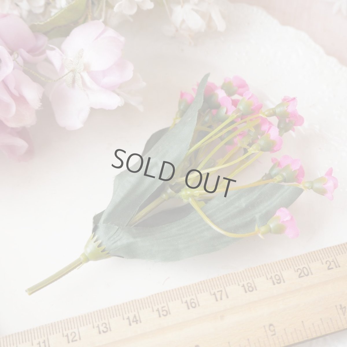 画像7: ピンク色小花の飾り (7)