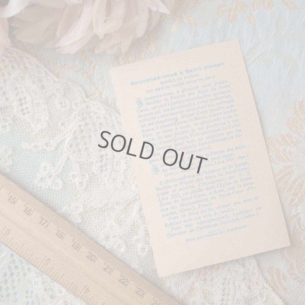 画像7: 古い紙製教会カード　聖人とベビーキリスト (7)