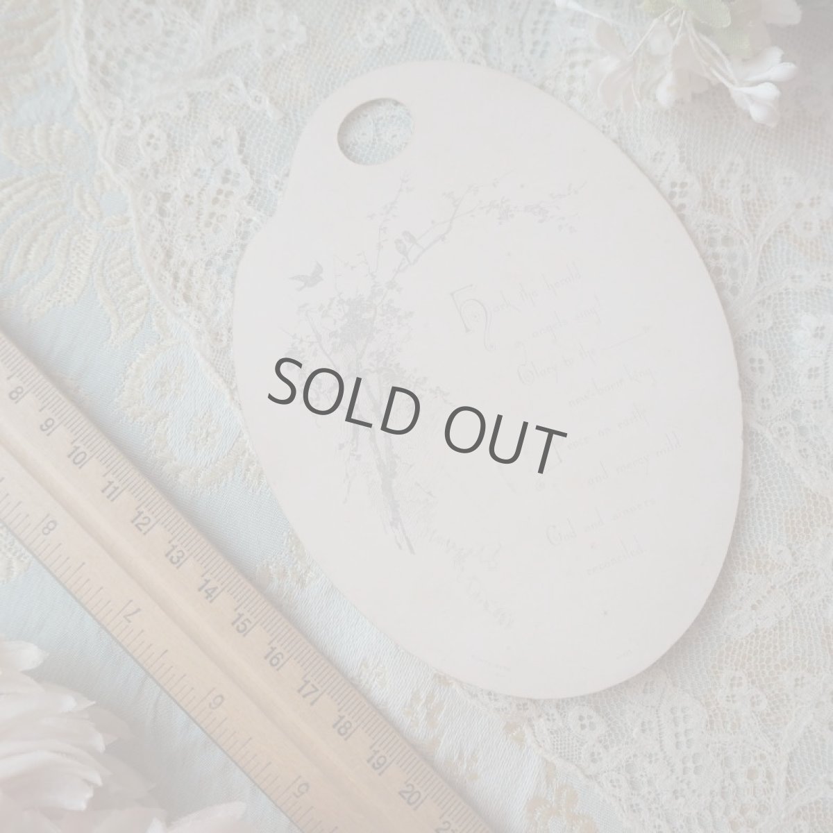 画像6: 天使のクリスマスカード／パレット形、金彩 (6)