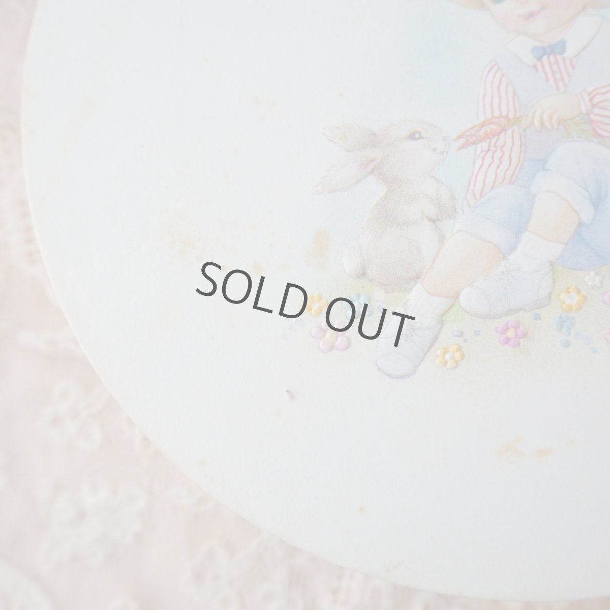 画像6: 子供とうさぎの絵柄　ドラジェの紙箱 (6)