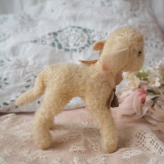 画像4: シュタイフ社製小さい羊の縫いぐるみ/SWAPLピンクリボン (4)