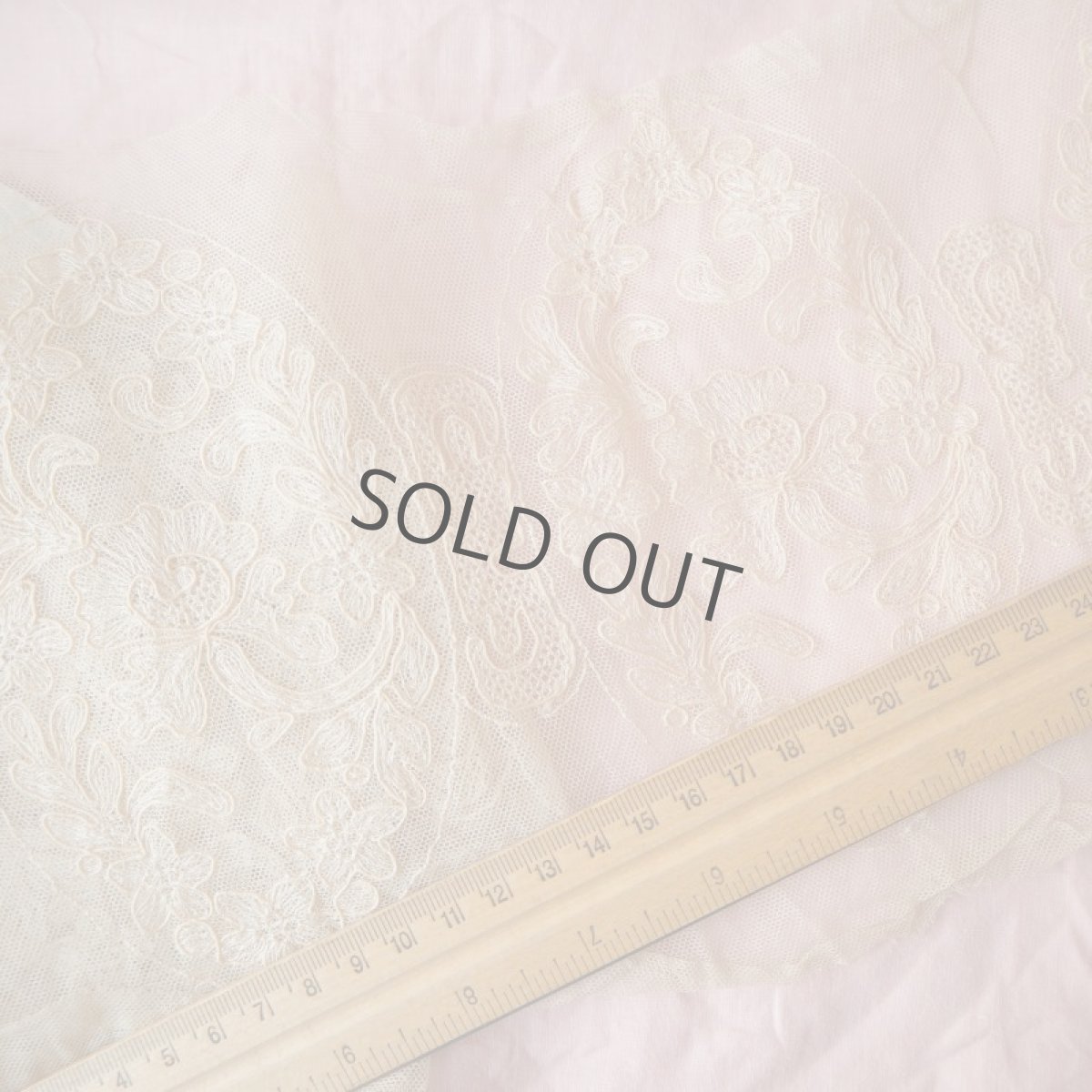 画像3: 繊細なチュール刺繍のモチーフレース/カット販売 (3)