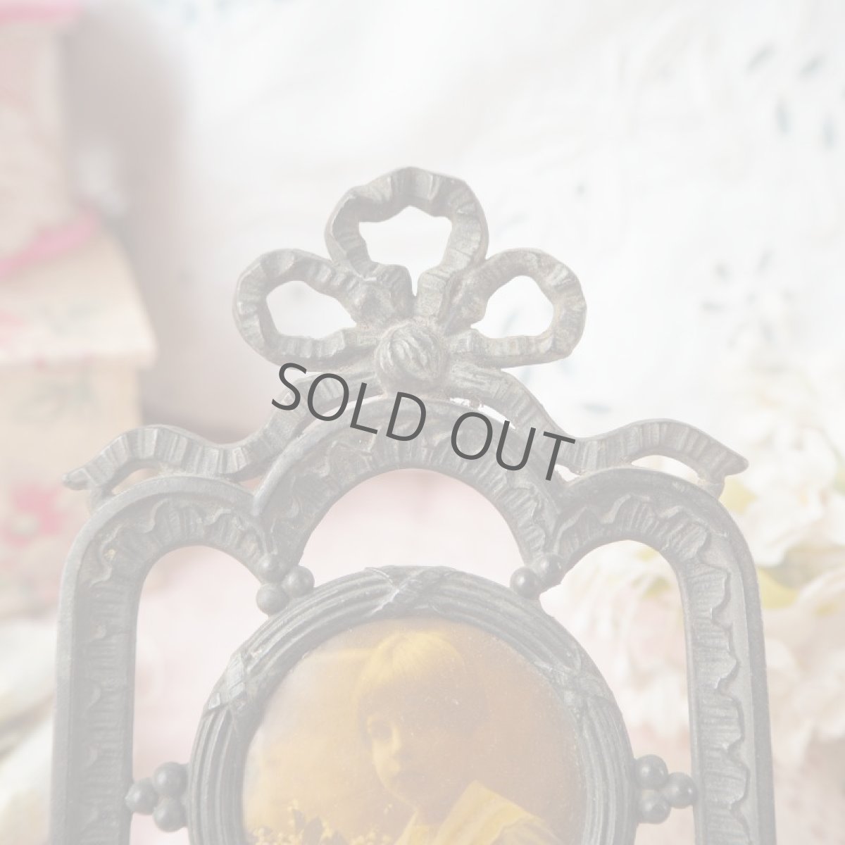 画像2: アールデコリボンフレーム／小さな写真立て (2)