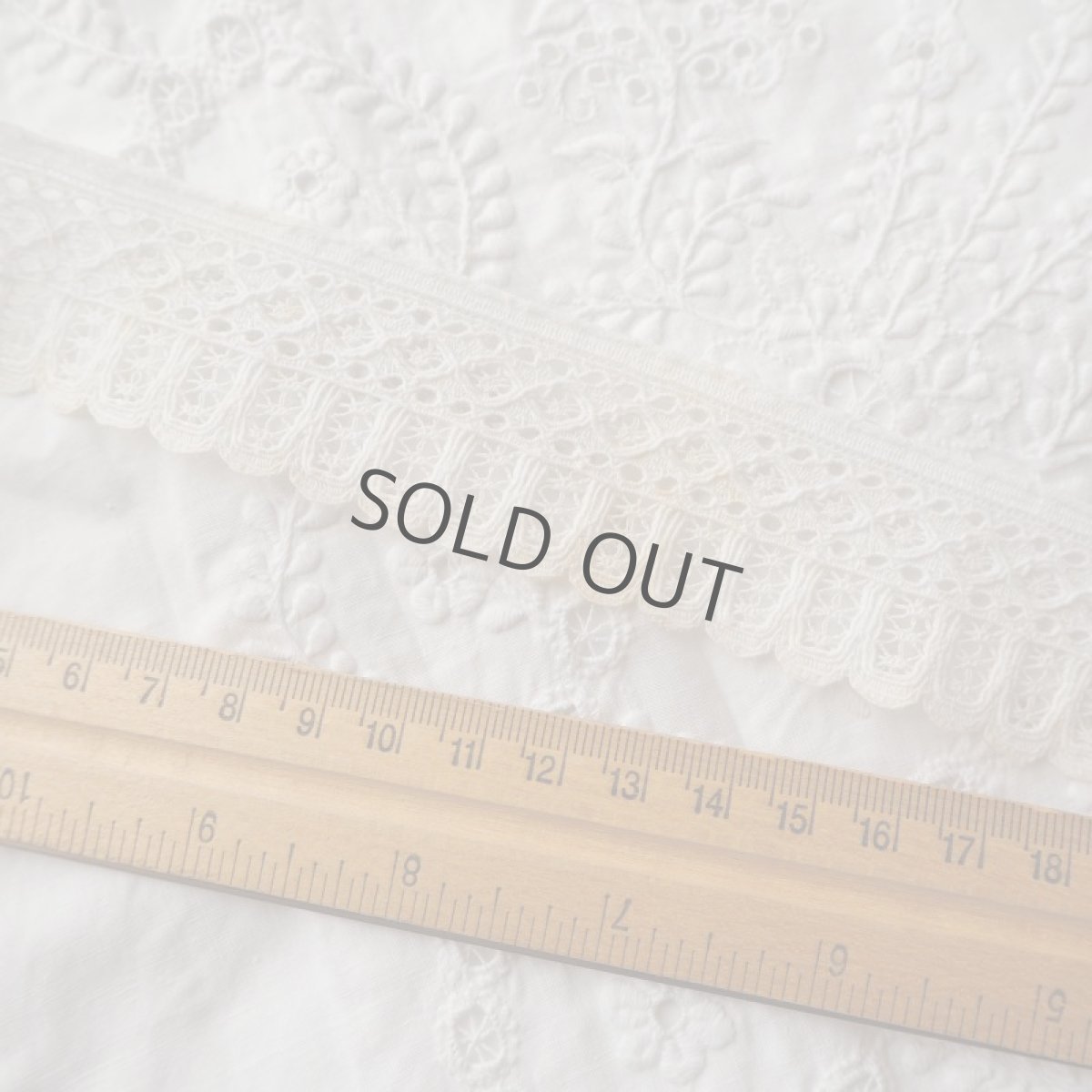 画像3: 縁スカラップ白いレース/50cm〜カット販売 (3)