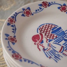 画像5: 1900年初期のおままごと用お皿／ドール用サイズの小皿 (5)