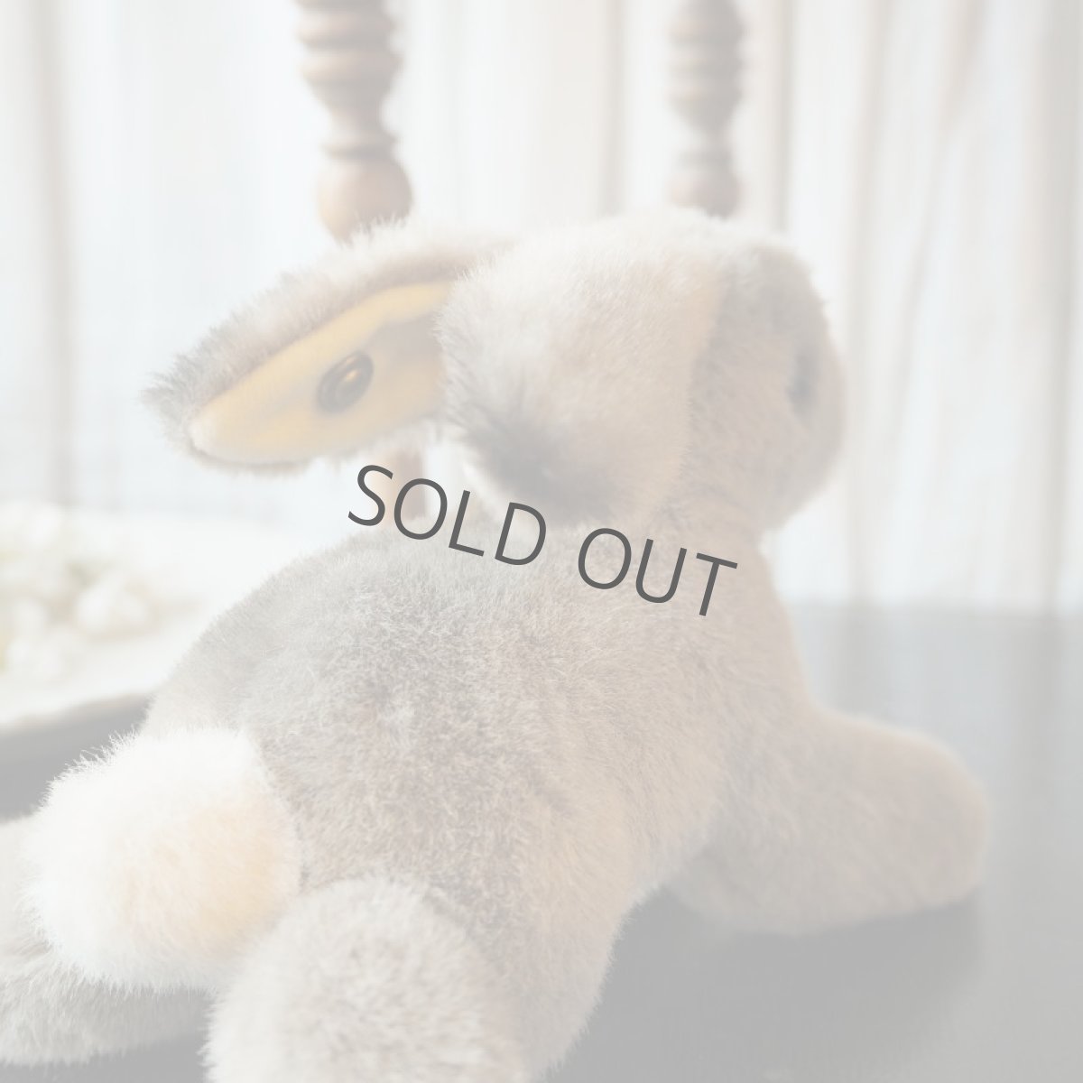 画像7: シュタイフ社ふわふわのグレーうさぎ/小さめサイズ (7)