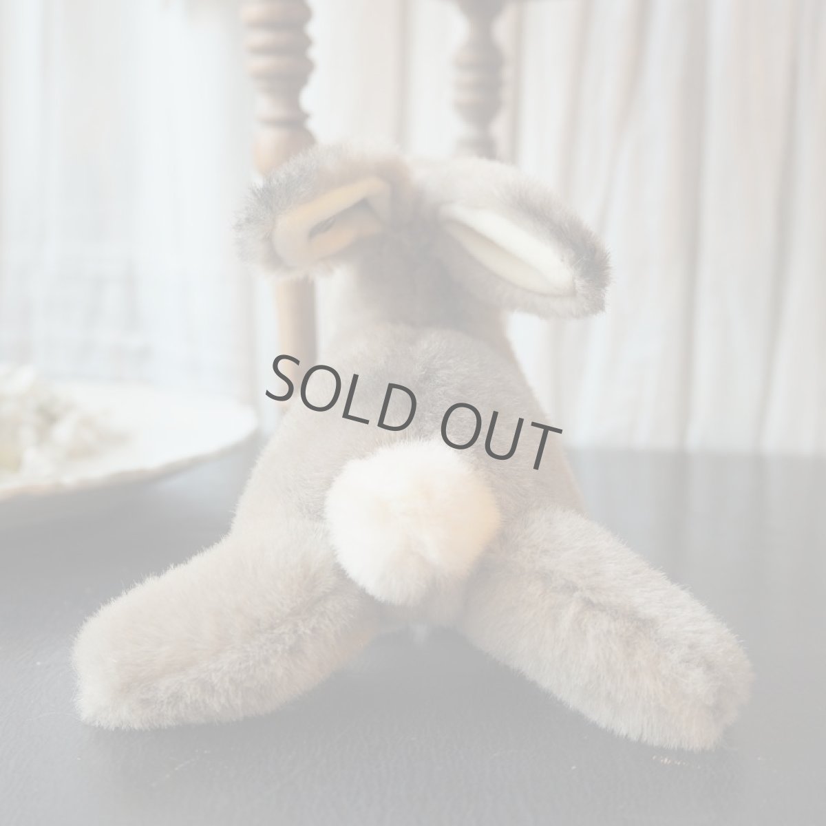 画像4: シュタイフ社ふわふわのグレーうさぎ/小さめサイズ (4)