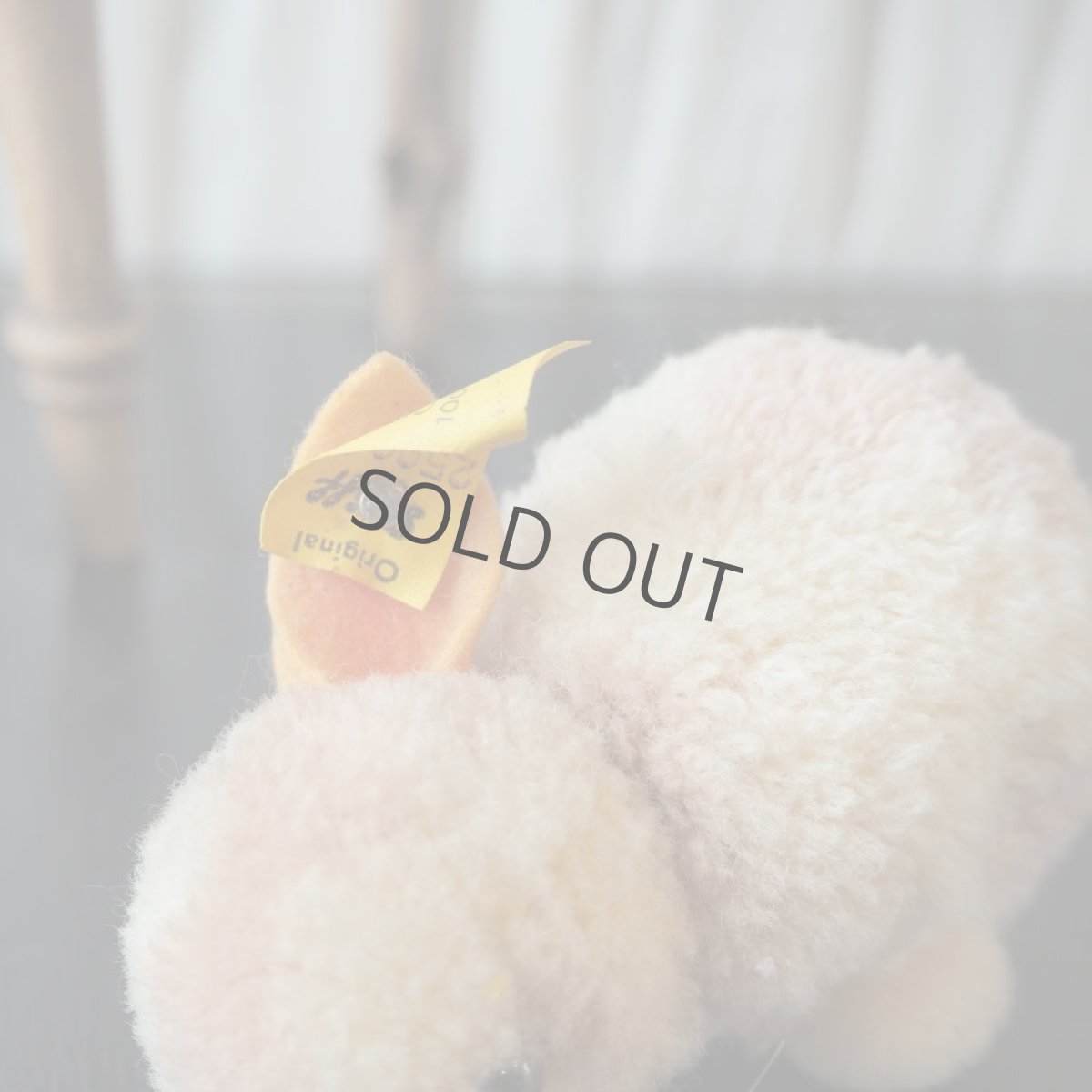 画像6: シュタイフ社レアなポンポンうさぎ／ピンク&オレンジ100%ウール（中サイズ） (6)