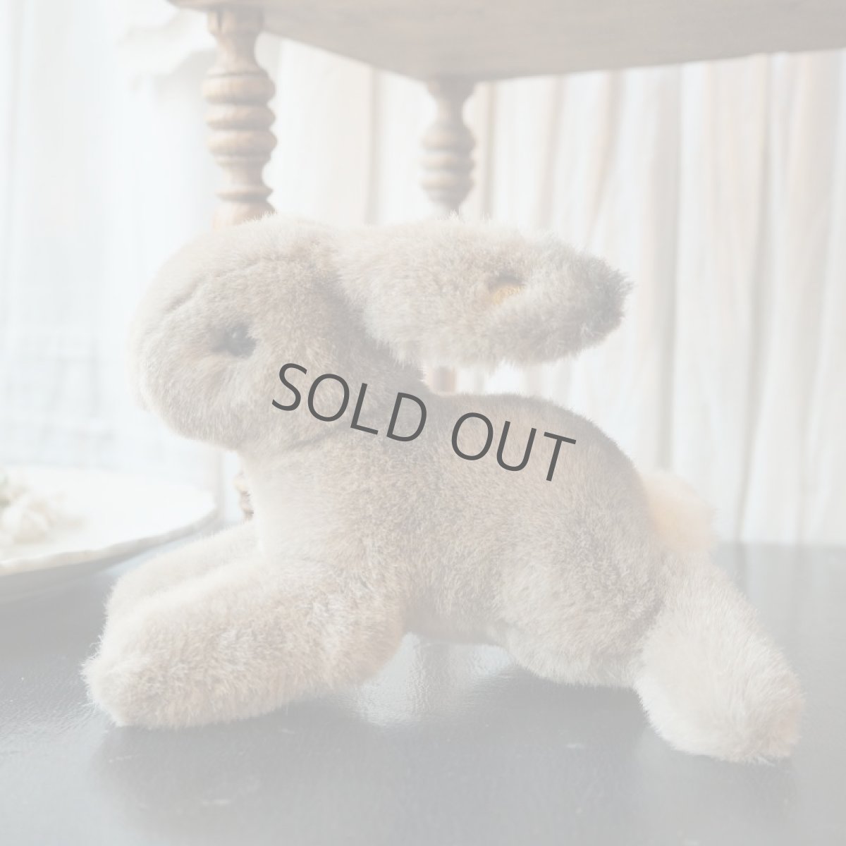 画像3: シュタイフ社ふわふわのグレーうさぎ/小さめサイズ (3)