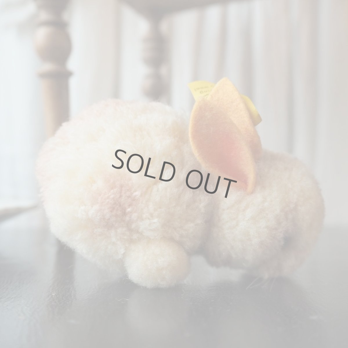 画像3: シュタイフ社レアなポンポンうさぎ／ピンク&オレンジ100%ウール（中サイズ） (3)