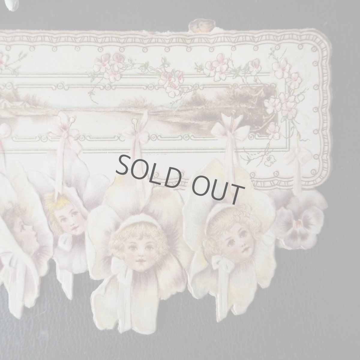 画像3: パンジーと少女の絵柄のカード (3)