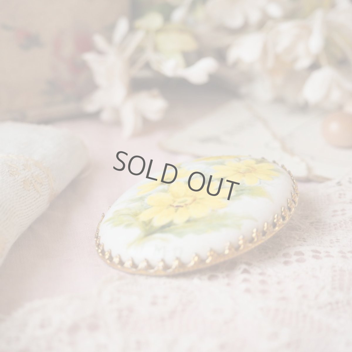 画像8: 陶器のブローチ、マリーゴールド (8)