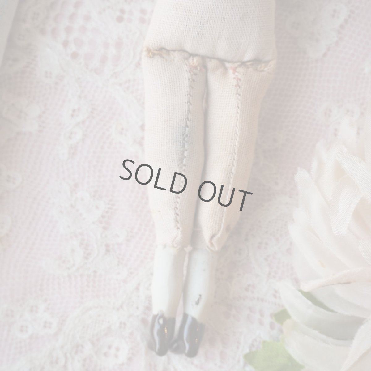 画像14: チャイナヘッドビスクドール/レアな未使用品（製造時の難有りセール品） (14)