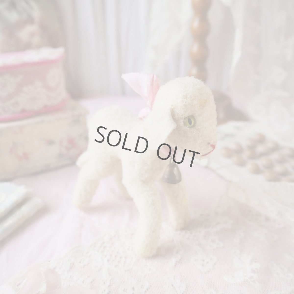 画像5: シュタイフ社ひつじの縫いぐるみ/イヤータグ、鈴付き (5)