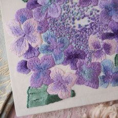 画像4: 紫陽花の刺繍絵 (4)