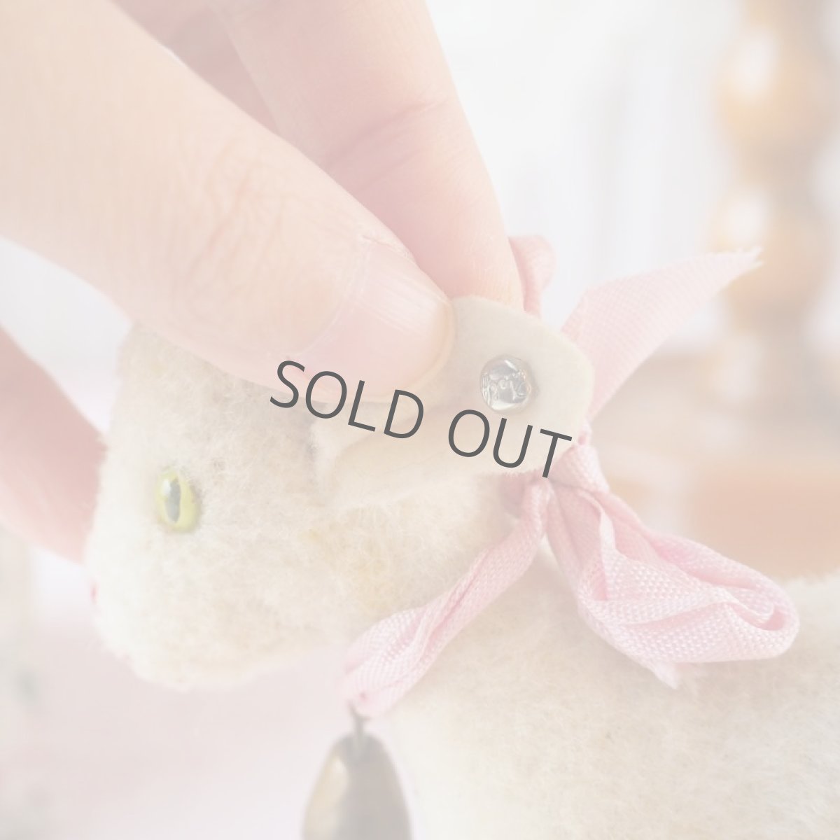 画像6: シュタイフ社ひつじの縫いぐるみ/イヤータグ、鈴付き (6)