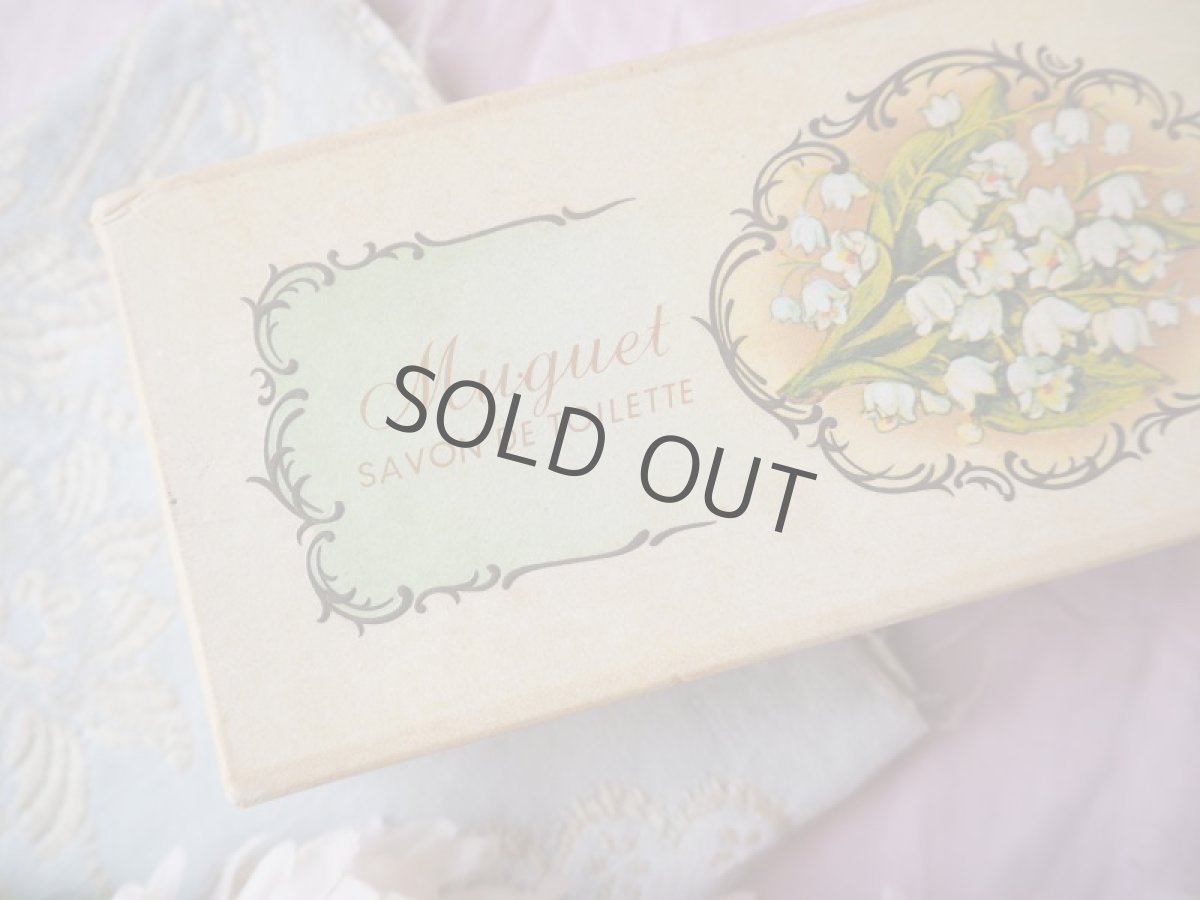 画像8: すずらんの絵柄ラベル付き石鹸の紙箱 (8)