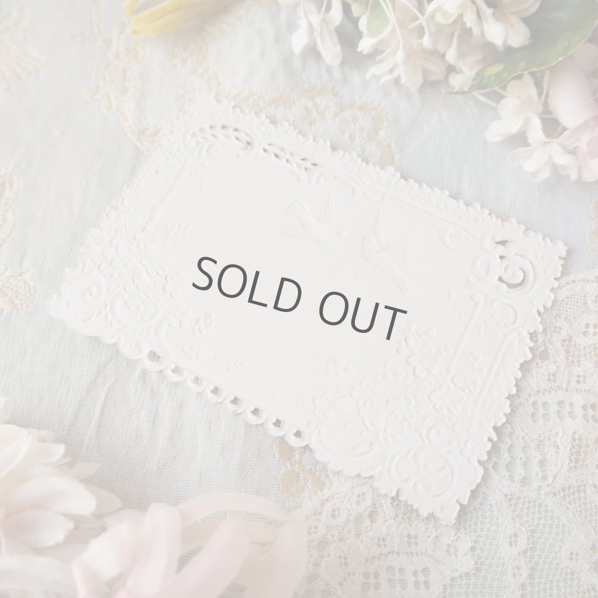 画像4: 鳩と忘れな草のエンボスカード (4)