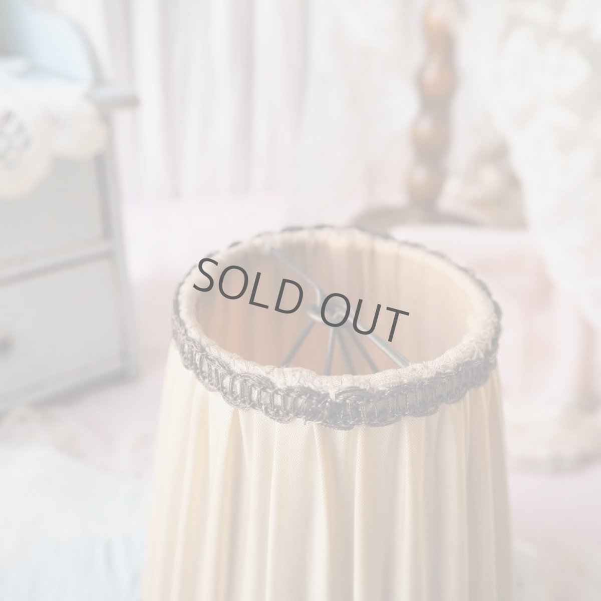 画像7: 小さめランプシェード/ピンクベージュ色 (7)