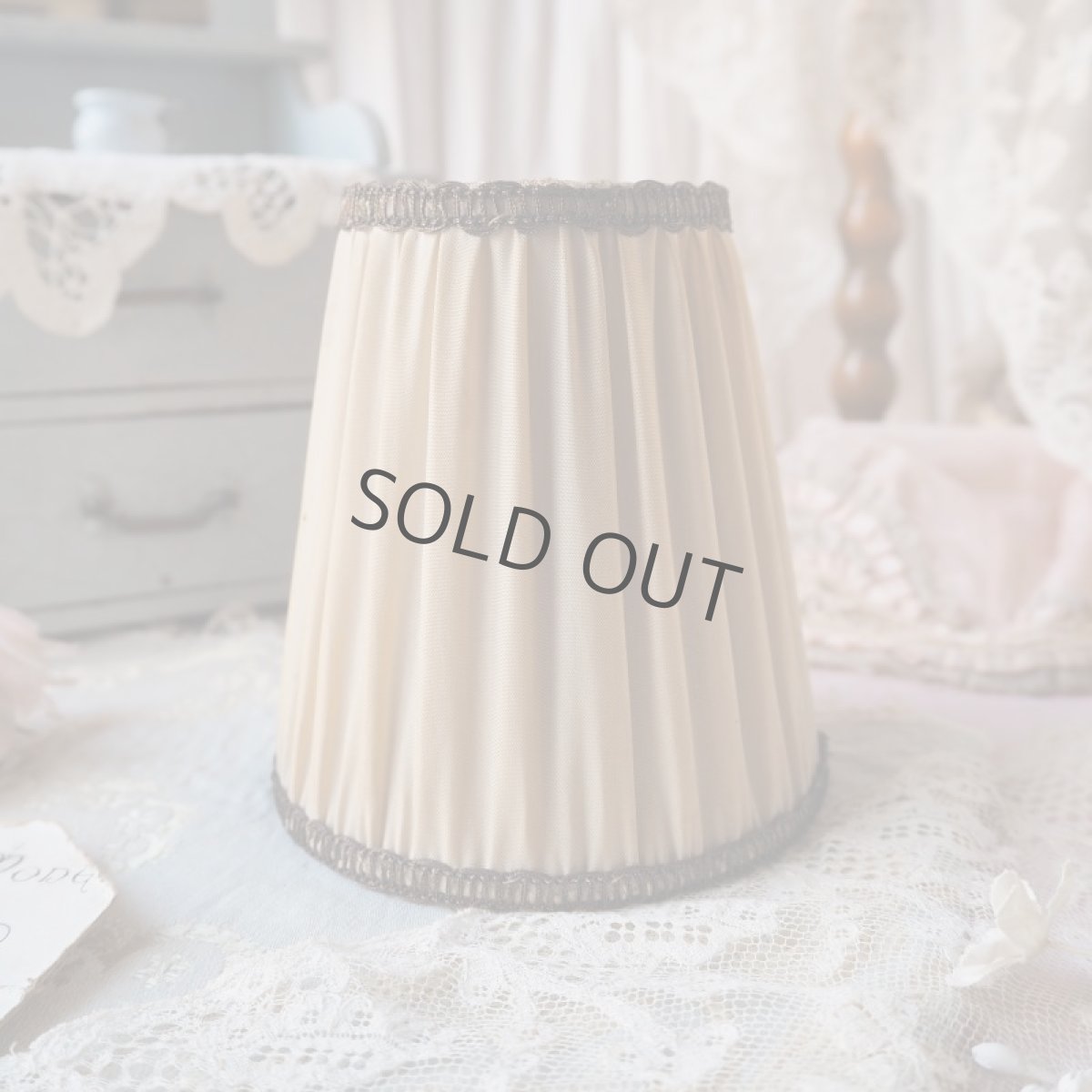 画像3: 小さめランプシェード/ピンクベージュ色 (3)